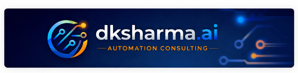 dksharma.ai automation consulting banner